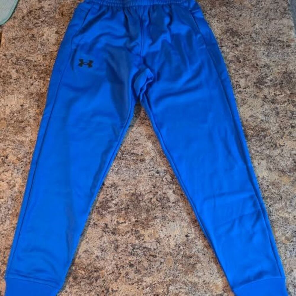 NWT Under Armour Armour Fleece Joggers Mens Medium Blue